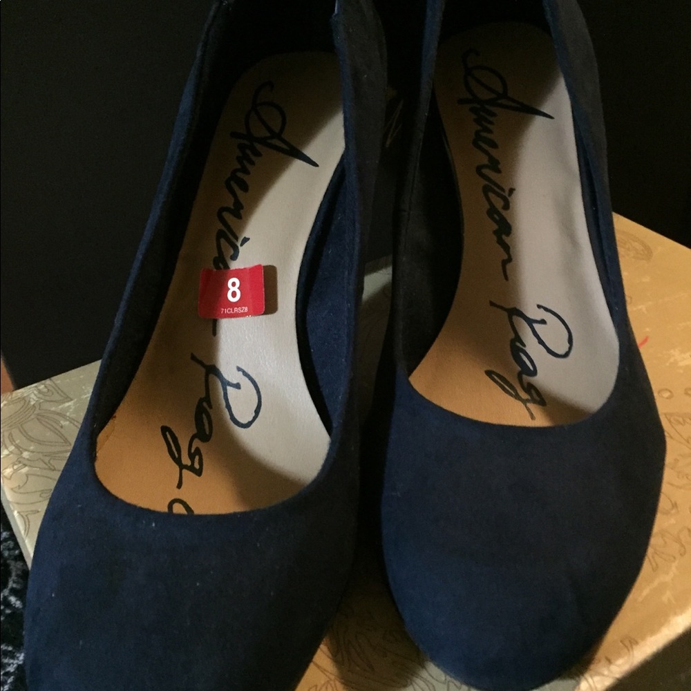 American Rag Felix Pumps Navy high hills - Picture 4 of 4
